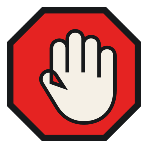 STOPAI's intentionally odd open-hand emblem